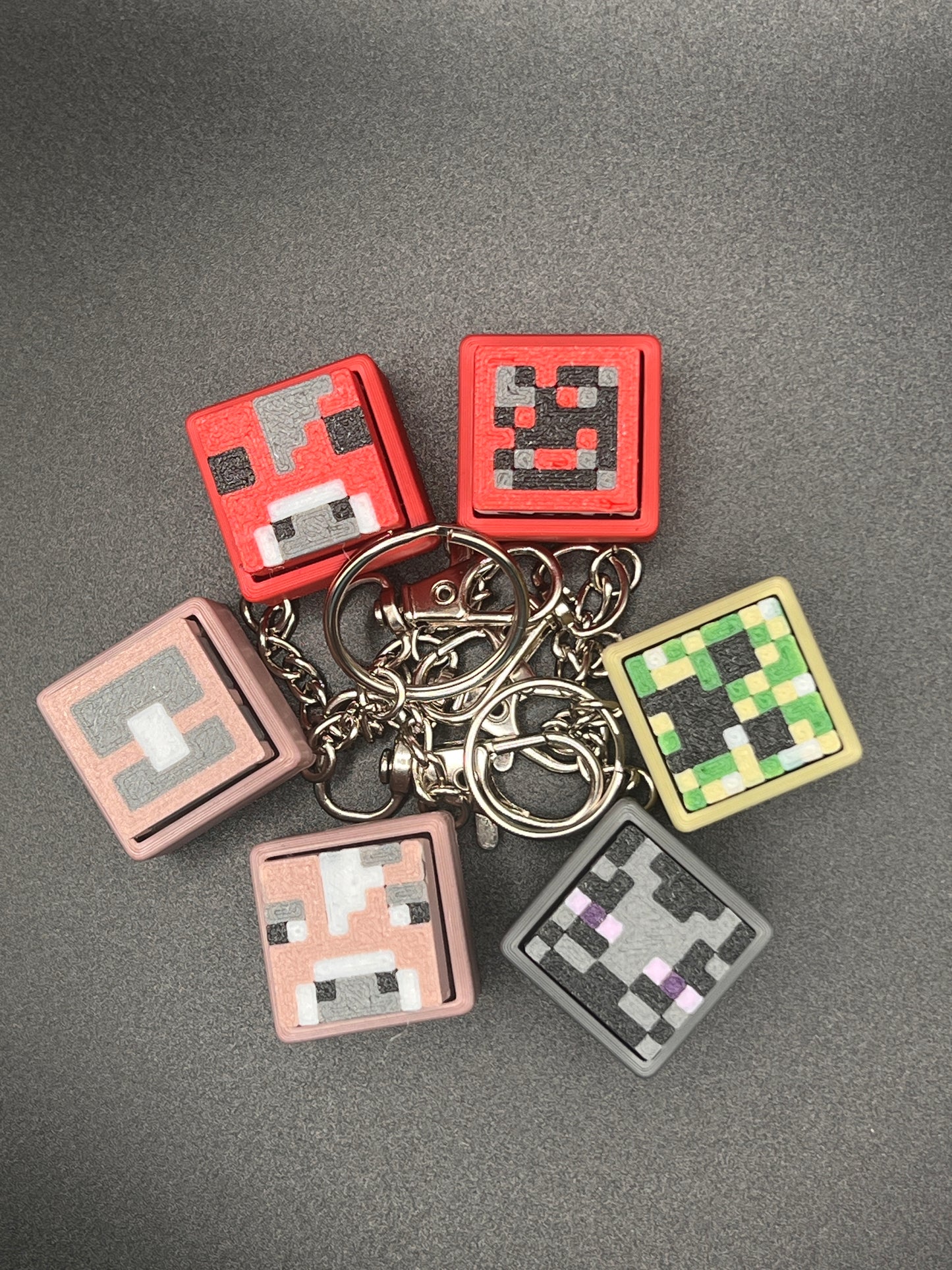 PixelBlock Mini Creature Keychains
